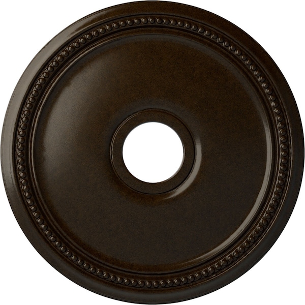 Ekena Millwork Diane Ceiling Medallion (Fits Canopies up to 5 3/8"), Hnd-Painted Bronze, 18"OD x 3 5/8"ID x 1 1/8"P CM18DIBZS - main